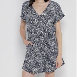 GAP Navy and White Romper